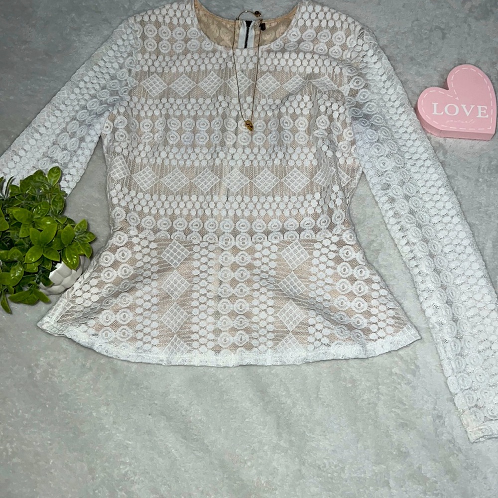 White lace blouse
